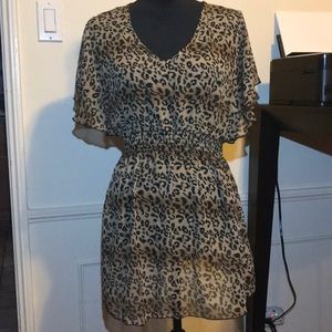 Leopard print bathing suit cover up!